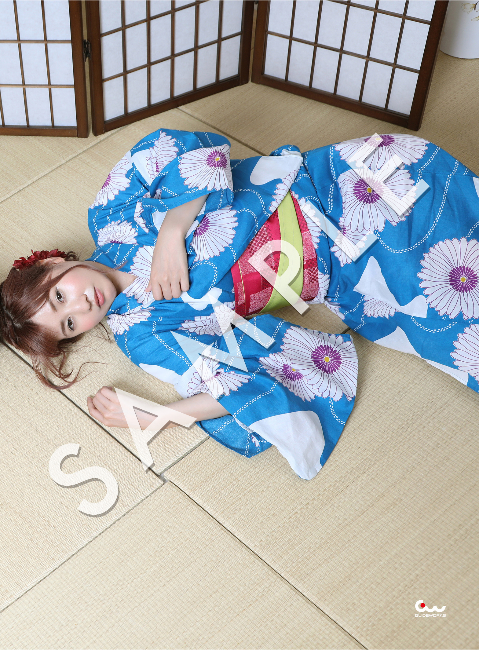 湯川舞さん　2013年　イベント時配布生写真サンプル他5枚 湯川舞】『ガイドワークスライターブロマイド』 - 株式会社ガイドワークス